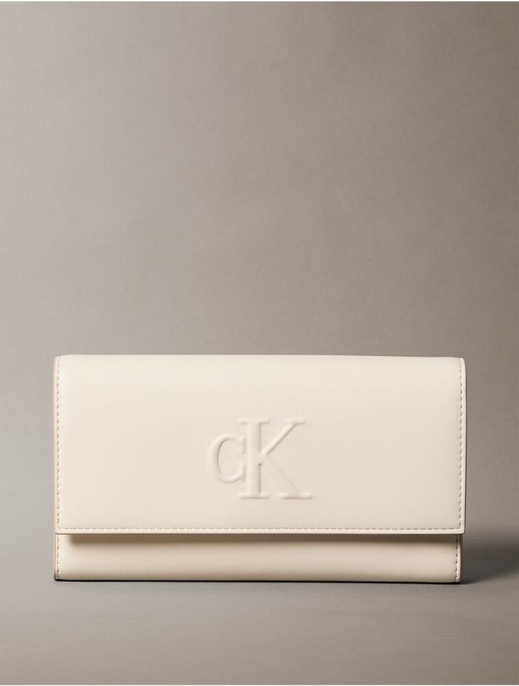 Calvin Klein Women's Sculpted Impression Wallet - White Cover