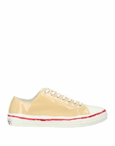 Marni Man Sneakers Beige Soft Leather Cover