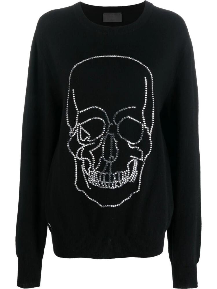 Philipp Plein studded-skull cashmere pullover - Black Cover