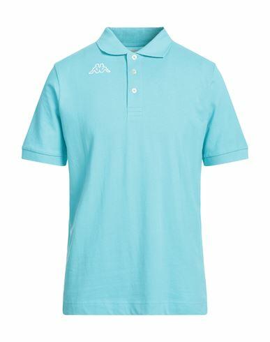 Kappa Man Polo shirt Azure Cotton Cover