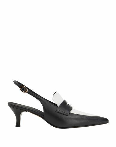 8 By Yoox Woman Pumps Black Ovine leather Cover