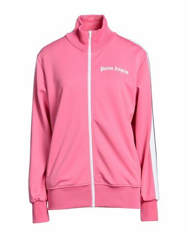 Palm Angels Woman Sweatshirt Pink Polyester, Elastane Cover