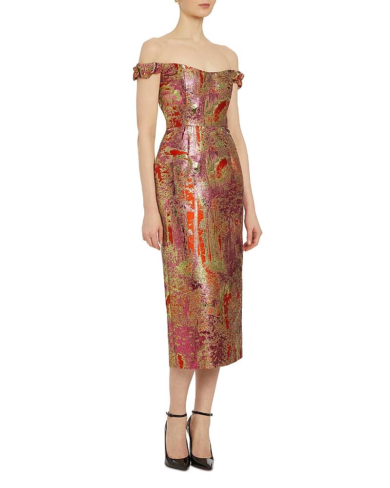 Markarian Amina Metallic Brocade Dress Cover