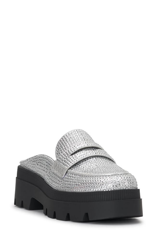 Jessica Simpson Uma 2 Platform Mule in Silver Cover