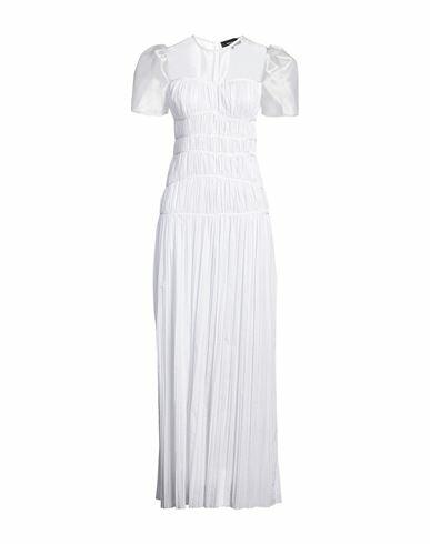 Rochas Woman Maxi dress White Polyester, Cotton Cover