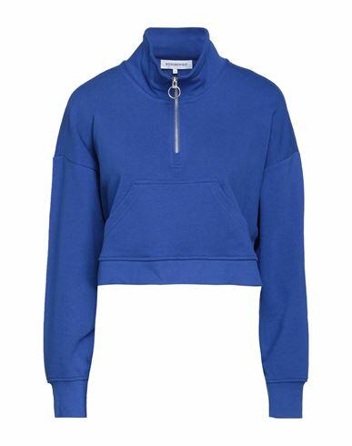 Weworewhat Woman Sweatshirt Blue Cotton Cover