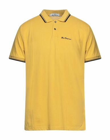 Ben Sherman Man Polo shirt Yellow Organic cotton Cover