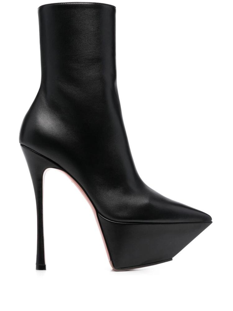 Amina Muaddi Yigit 150mm ankle boots - Black Cover