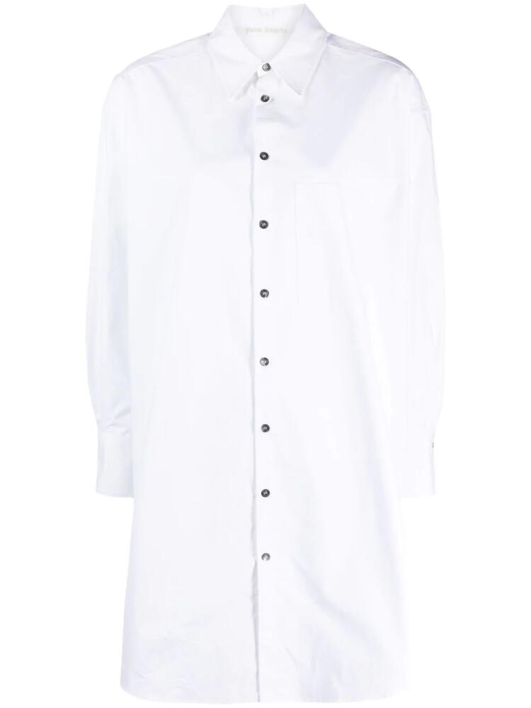 Palm Angels button-up shirtdress - White Cover