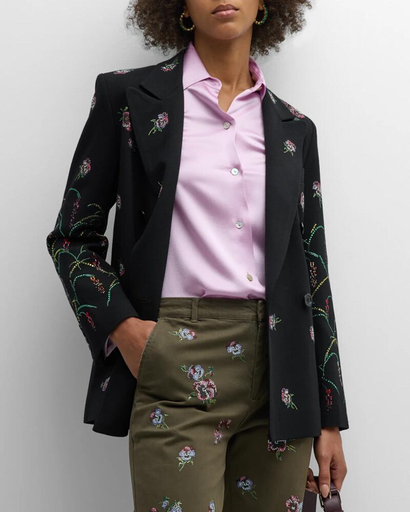 Libertine Pansies Crystal Blazer Jacket Cover