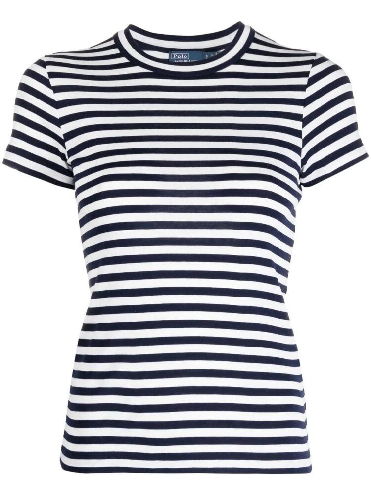 Polo Ralph Lauren stripe-print ribbed T-shirt - Blue Cover