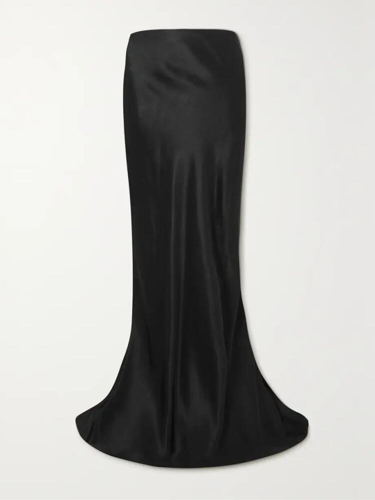 Ann Demeulemeester - Madeleen Satin Maxi Skirt - Black Cover