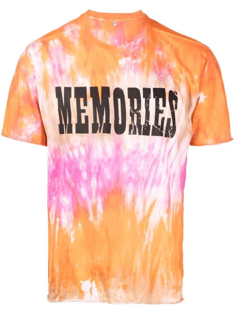 Stain Shade x Hiroshi Fujiwara tie-dye print T-shirt - Orange Cover