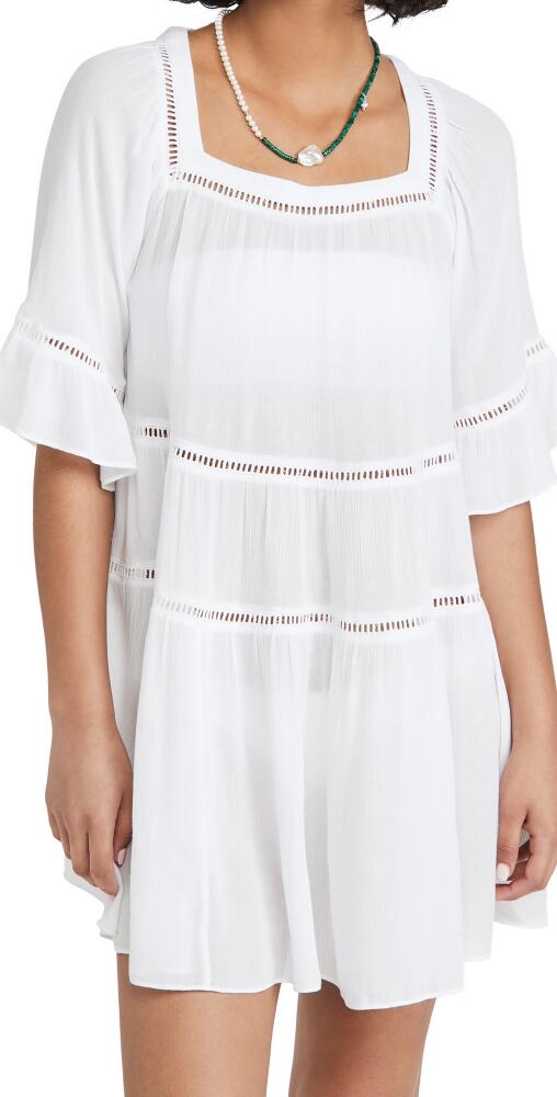 Playa Lucila Drop Waist Mini Dress White Cover