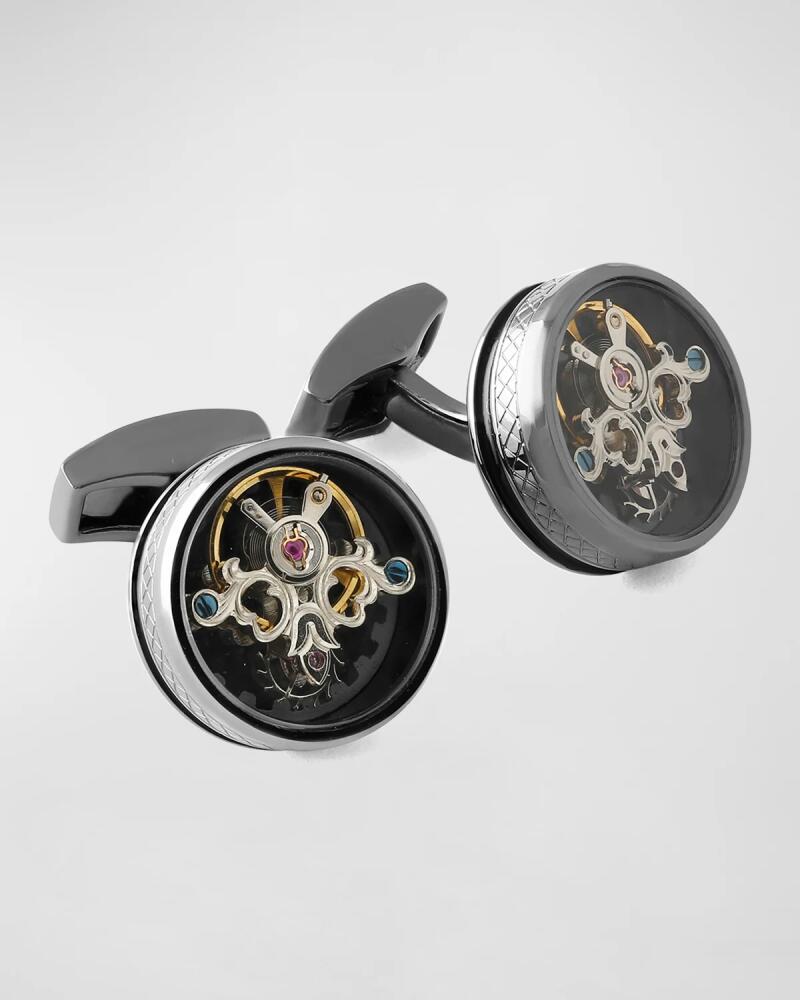 Tateossian Round Tourbillon Gear Cuff Links Cover