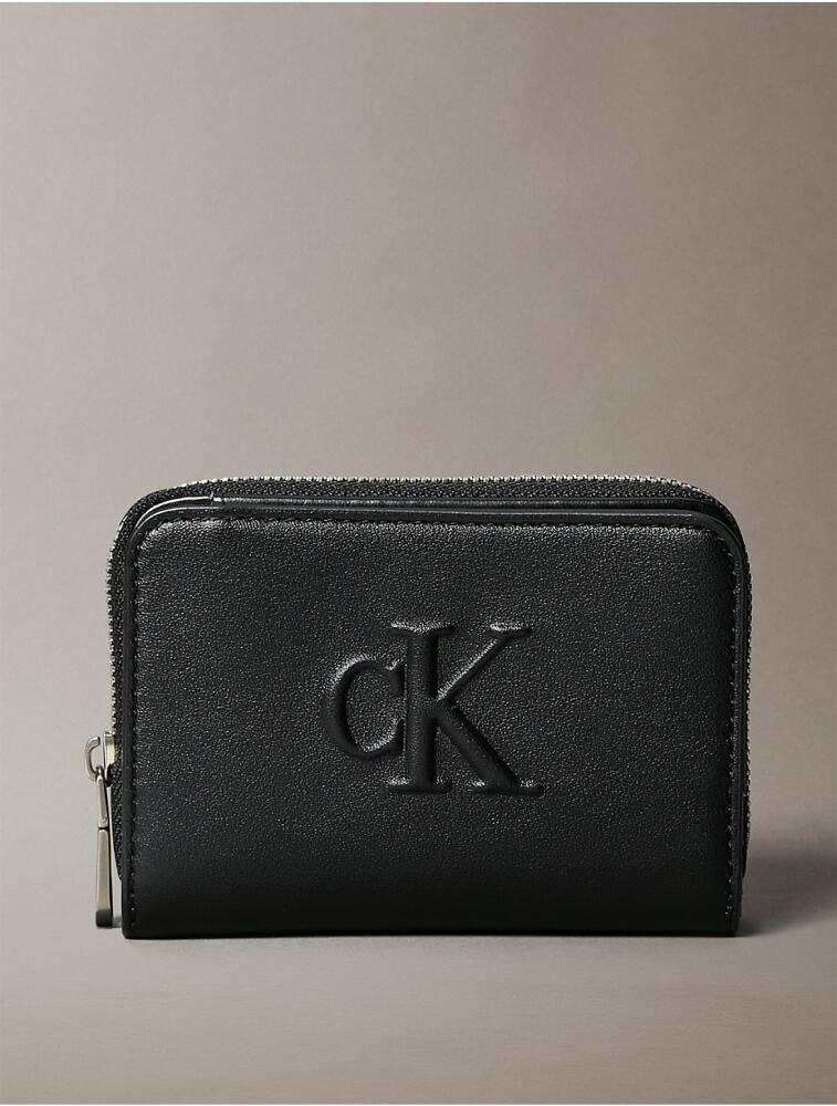 Calvin Klein Women's Sculpted Impression Wallet - Black Cover