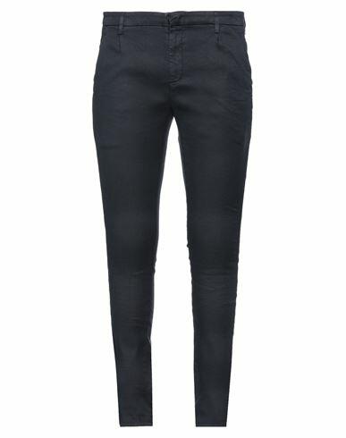 Dondup Man Pants Midnight blue Linen, Lyocell, Elastane Cover