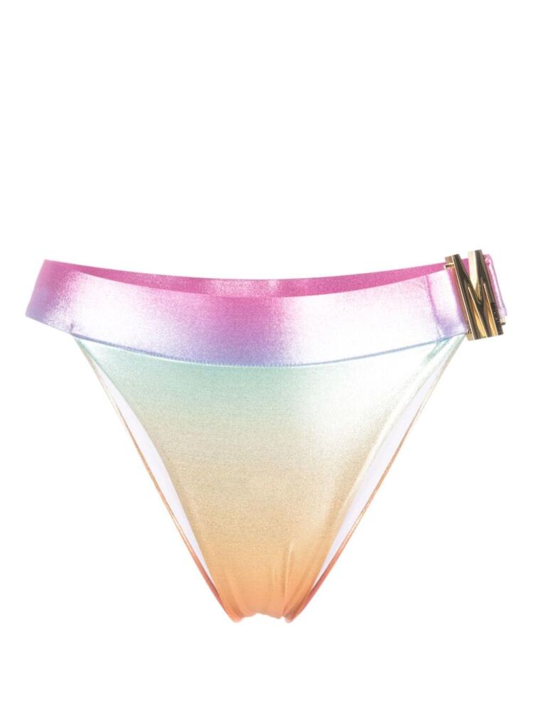 Moschino iridescent effect bikini bottoms - Pink Cover