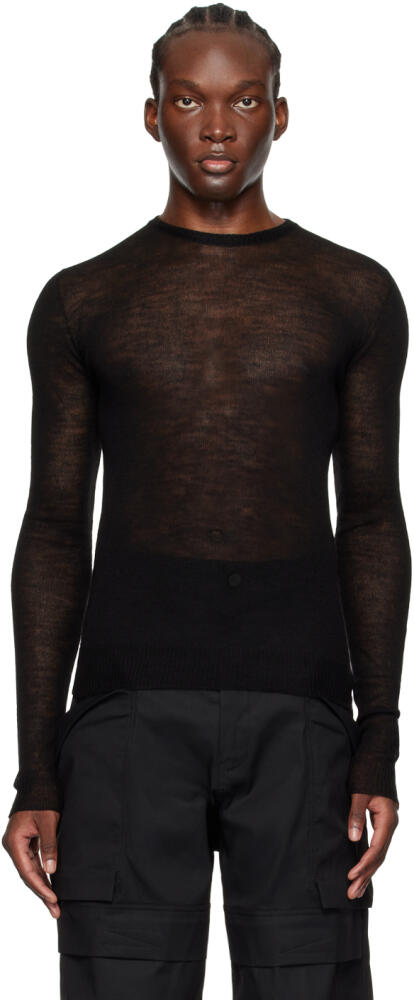 Rick Owens Black Pull Sweater Cover