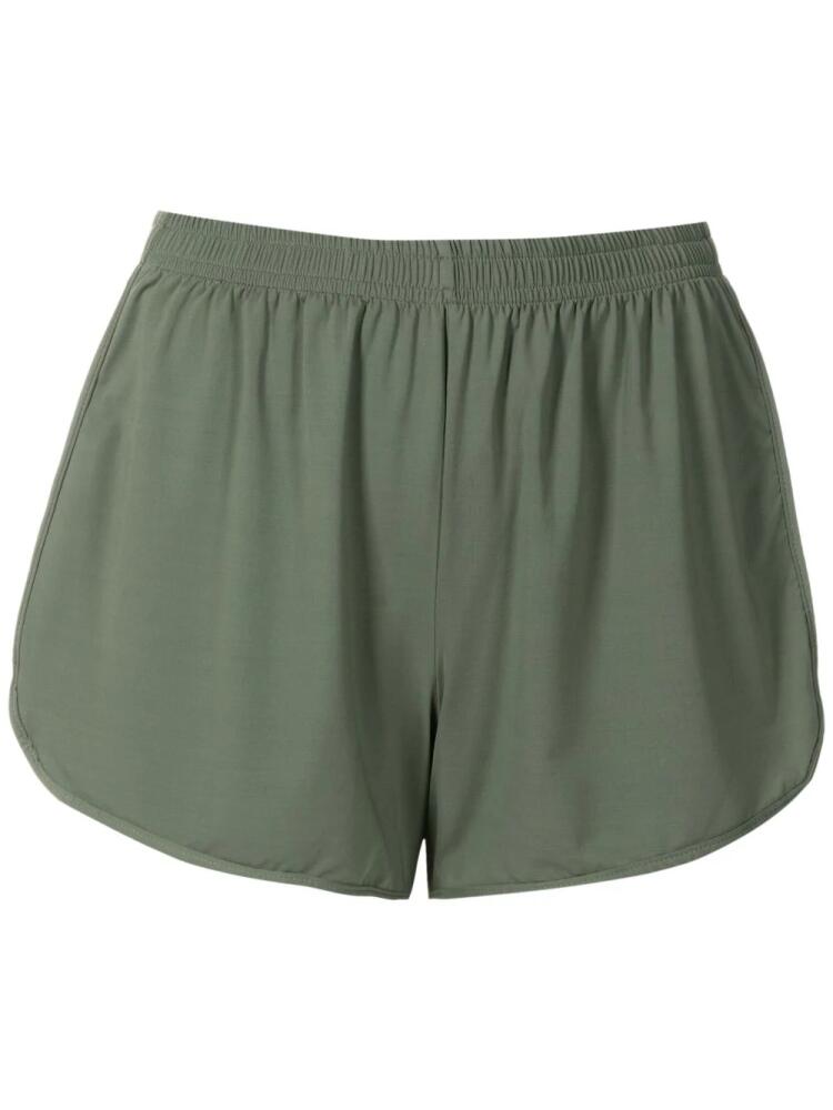 Lygia & Nanny Lee elasticated-waist mini shorts - Green Cover