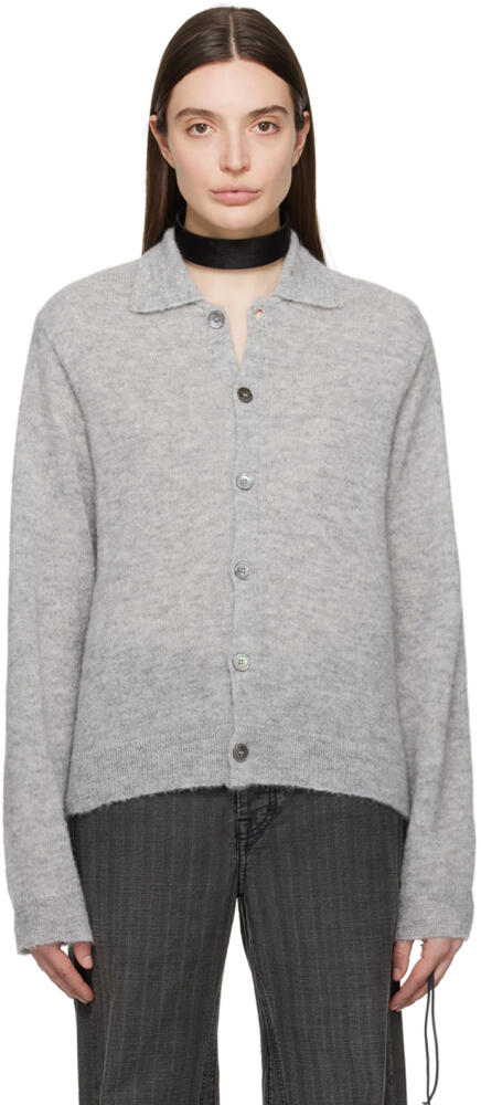 OUR LEGACY Gray Button Cardigan Cover