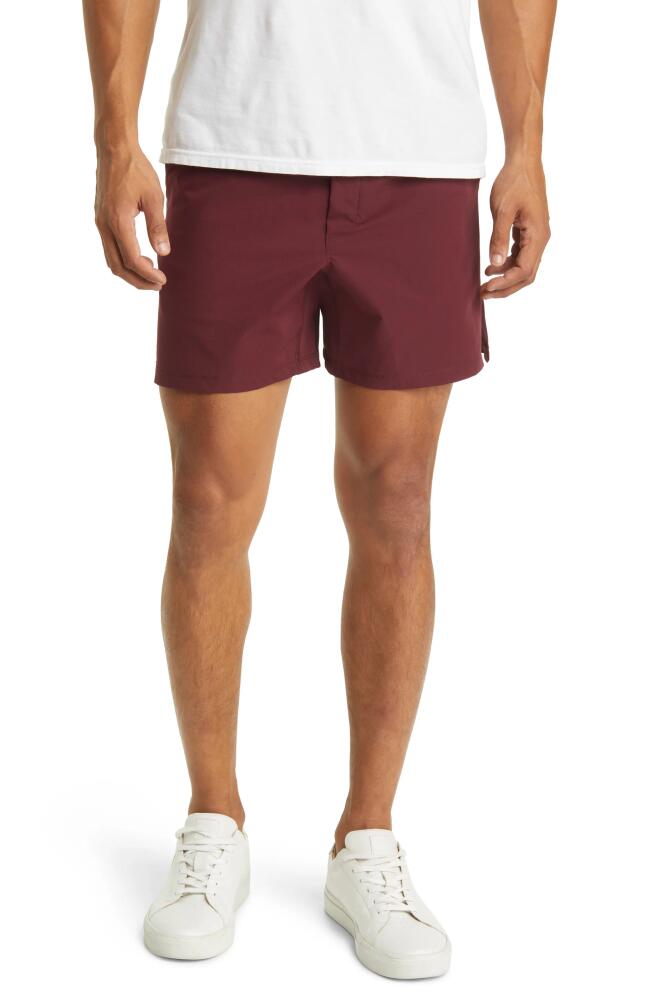 Public Rec Flex 5-Inch Golf Shorts in Maroon Cover