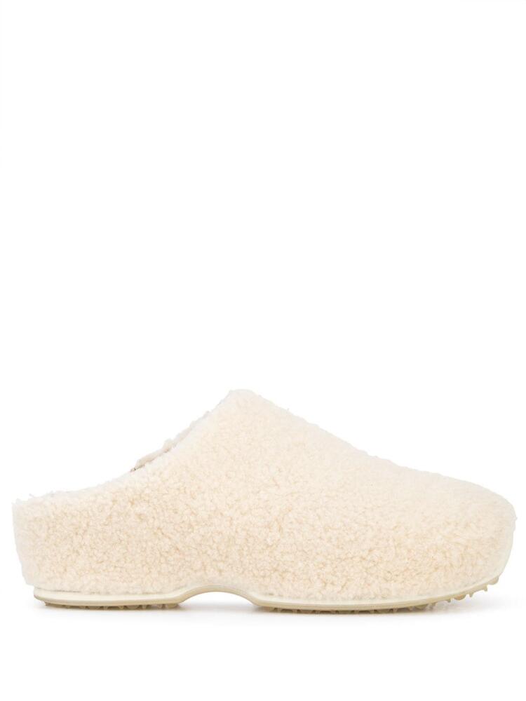 Rosetta Getty shearling slip-on sneakers - White Cover