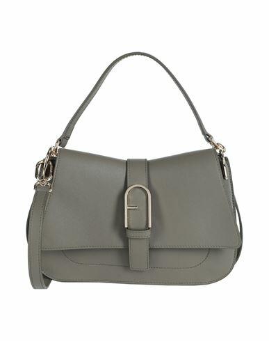 Furla Furla Flow M Top Handle Woman Handbag Military green Leather Cover