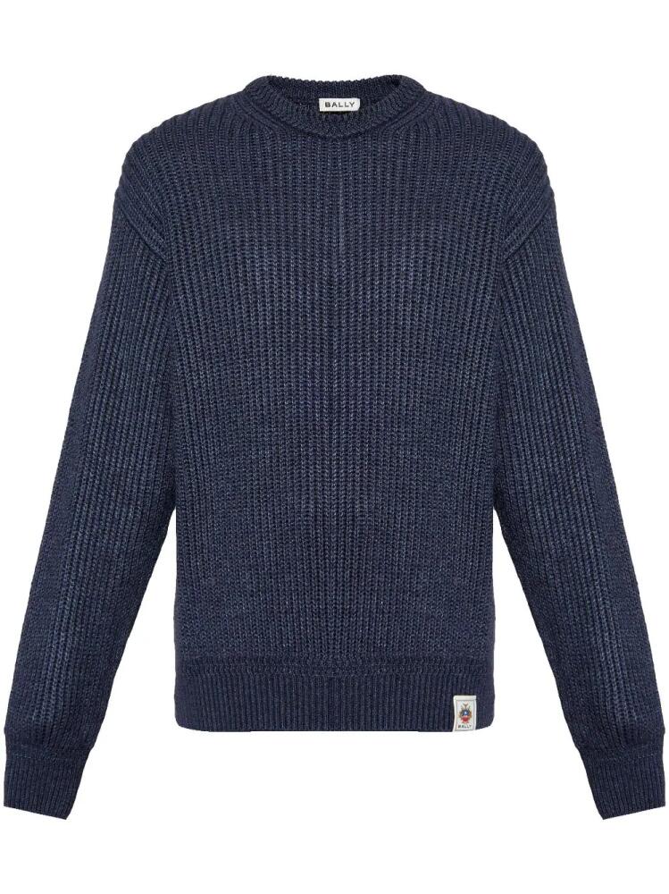 Bally logo patch sweater - Blue Cover