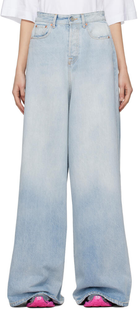 VETEMENTS Blue Destroyed Jeans Cover