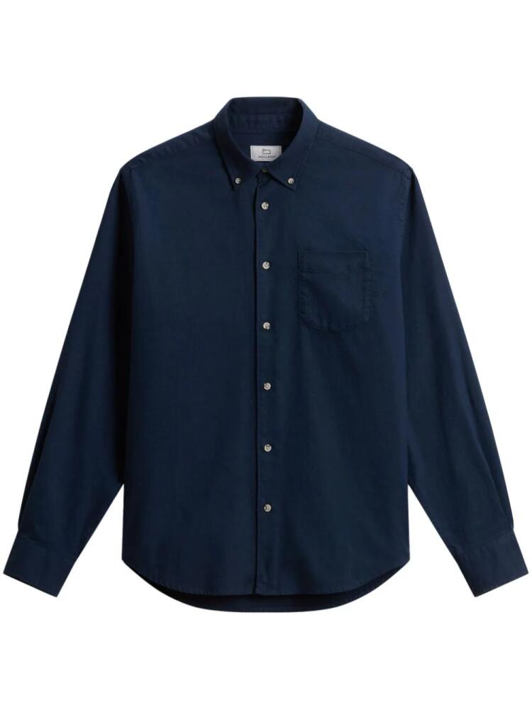 Woolrich flannel buttoned shirt - Blue Cover