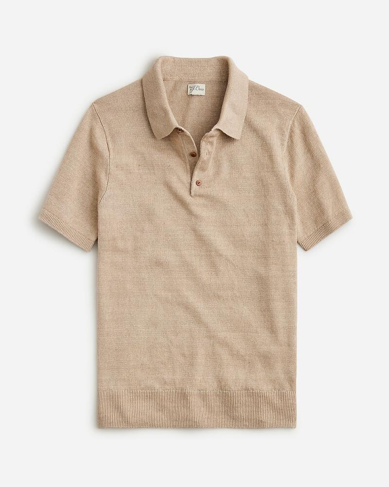 J.Crew Short-sleeve linen sweater-polo Cover