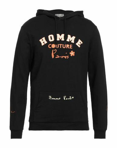 Daniele Alessandrini Homme Man Sweatshirt Black Cotton, Polyester Cover