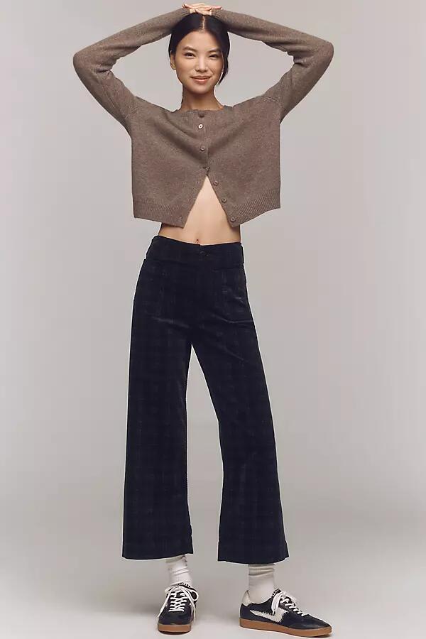 The Colette Cropped Wide-Leg Pants by Maeve: Plaid Corduroy Edition Cover