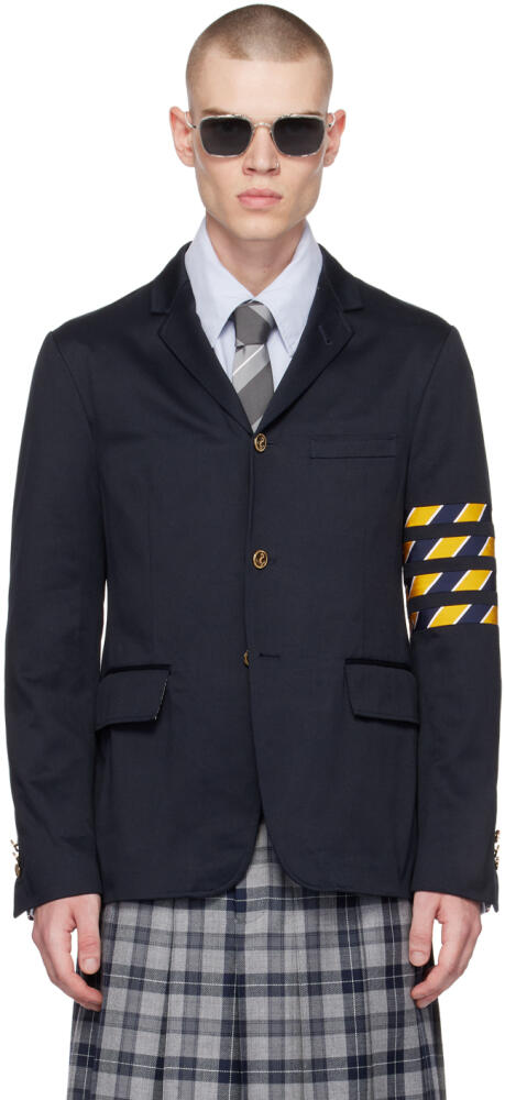 Thom Browne Navy 4-Bar Blazer Cover