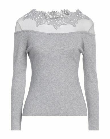 Cashmere Company Woman Sweater Grey Wool, Cashmere, Nylon, Elastane Cover