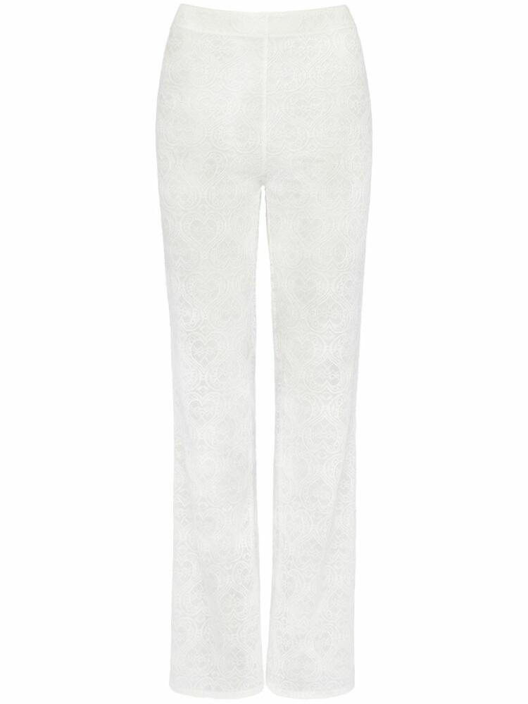 ERES Harmonie heart-lace trousers - White Cover