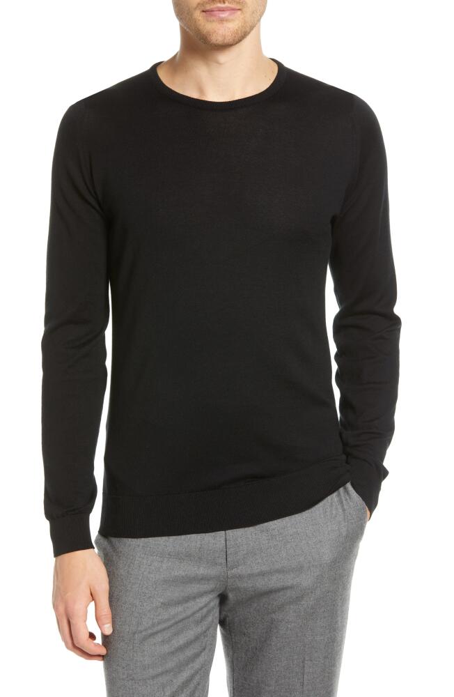 John Smedley Crewneck Sweater in Black Cover