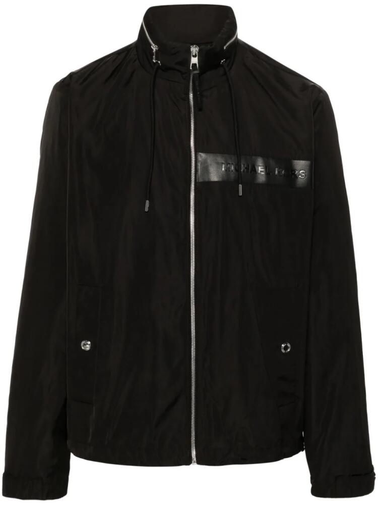 Michael Kors logo-debossed hooded jacket - Black Cover