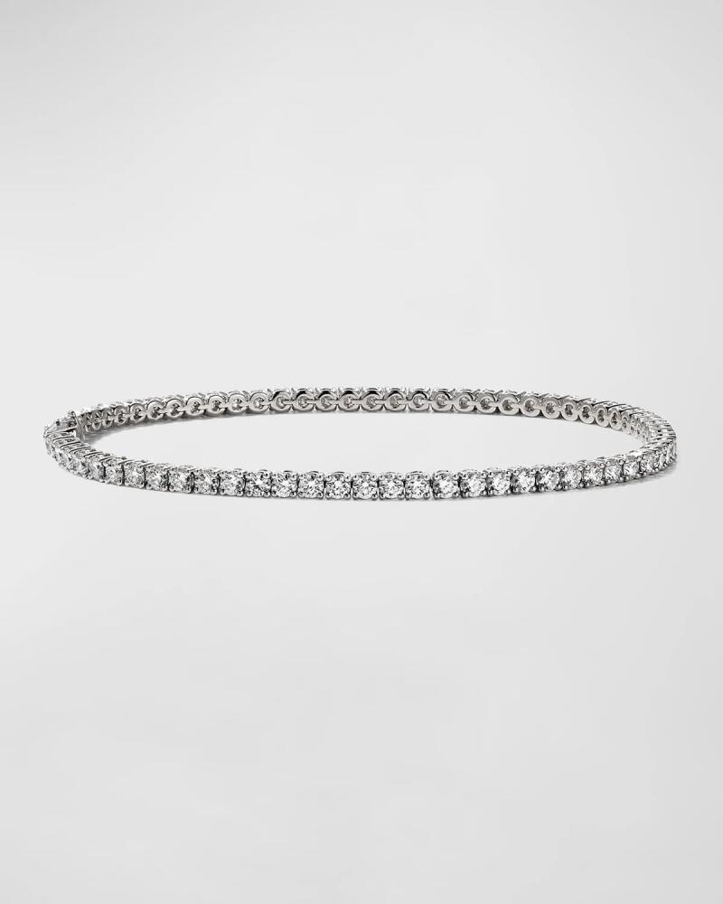 Memoire 18k White Gold 71-Diamond Tennis Bracelet, 3.30tcw Cover