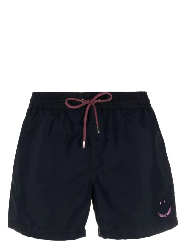 Paul Smith logo-embroidered swim shorts - Blue Cover