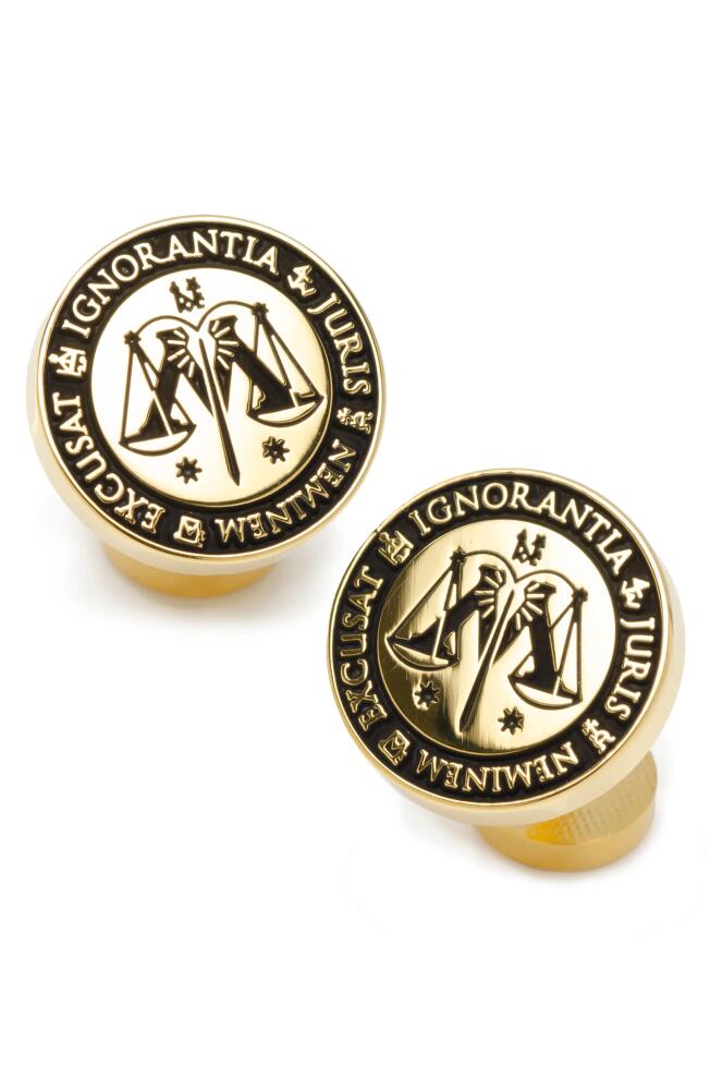 Cufflinks, Inc. Harry Potter Ministry of Magic Cuff Links in Gold Cover