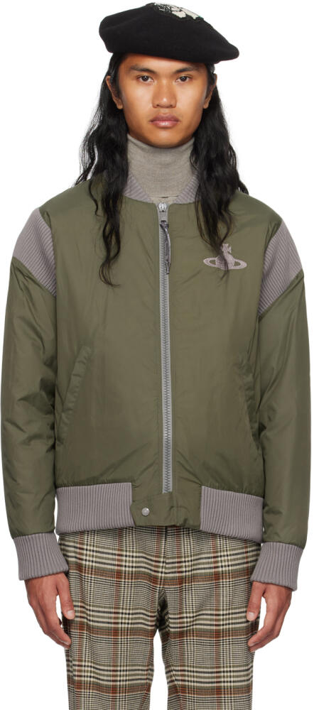 Vivienne Westwood Khaki Zip Bomber Jacket Cover