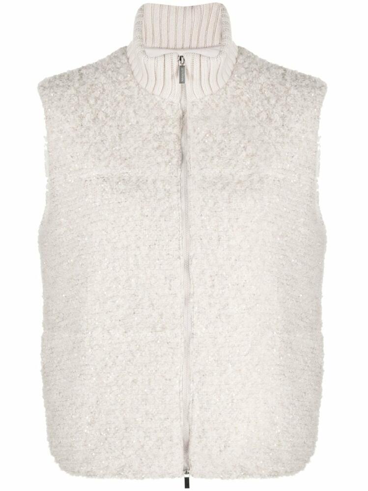 Fabiana Filippi textured-finish gilet - Neutrals Cover