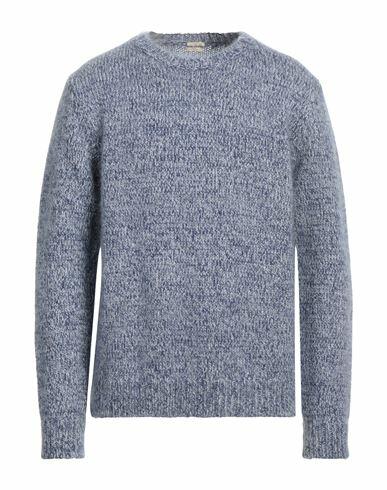 Massimo Alba Man Sweater Blue Wool, Mohair wool, Silk Cover