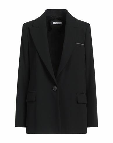 Peserico Woman Blazer Black Polyester Cover