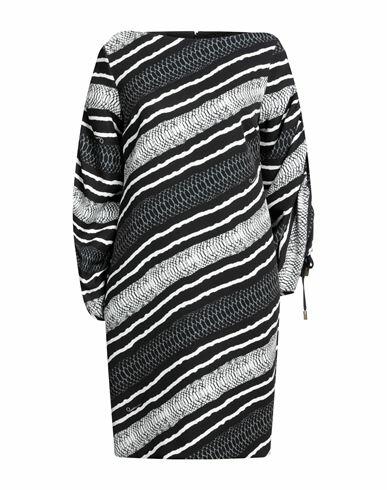 Cavalli Class Woman Mini dress Black Polyester, Elastane Cover