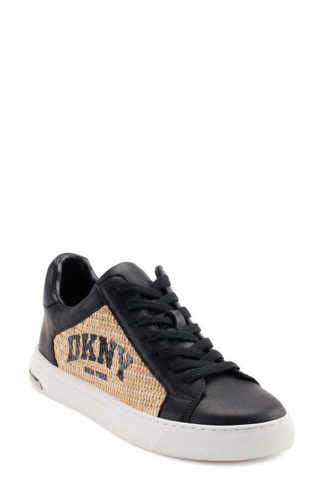 DKNY Logo Sneaker in Black/Natural Cover