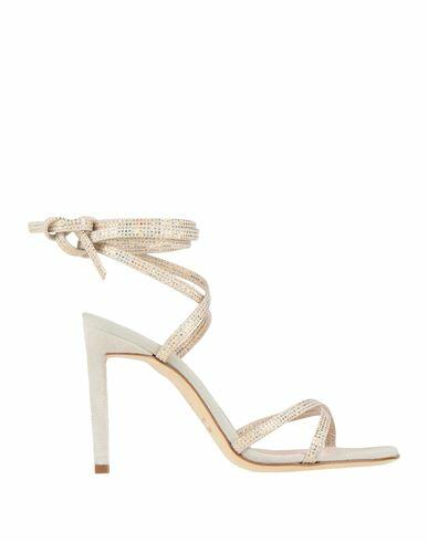 Luca Valentini Woman Sandals Light grey Leather Cover