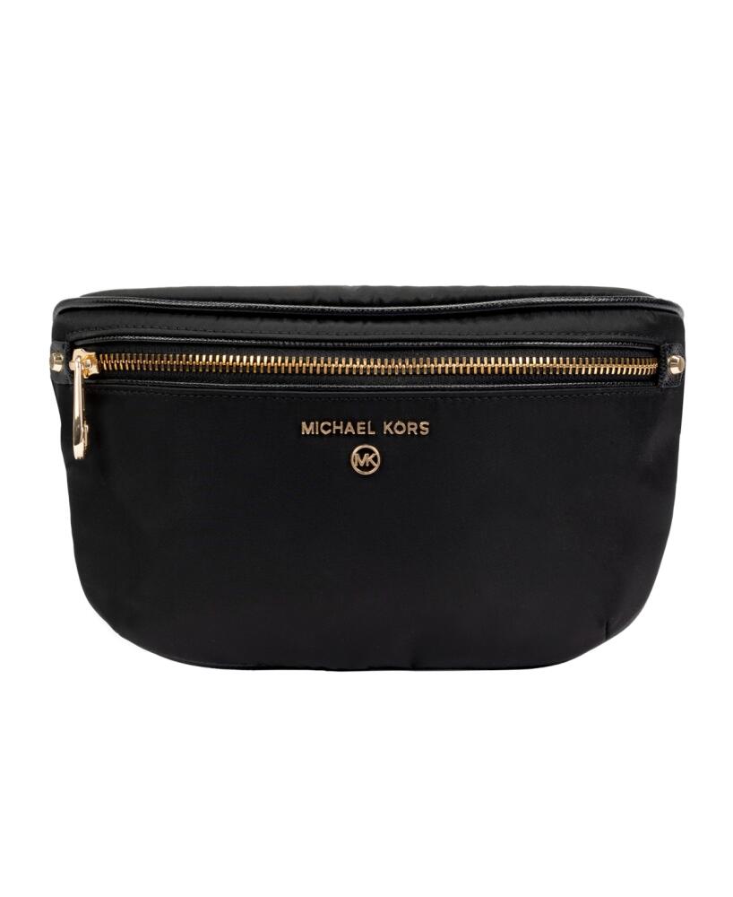 Michael Michael Kors Plus-Size Nylon Fanny Pack, Created for Macy's - Black/Gold Cover